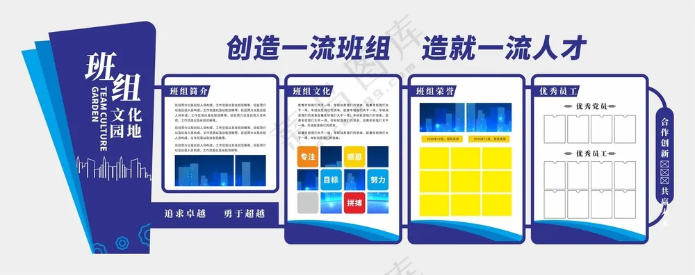 班组文化园地文化墙