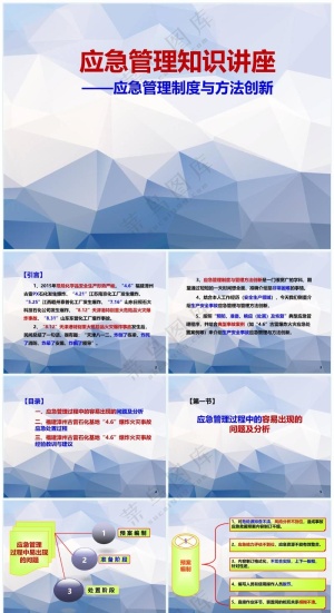 紫色职场风生产安全事故应急管理预览图