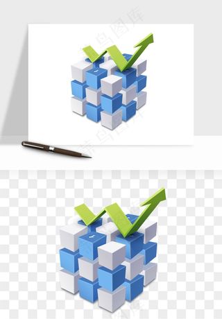 立体创意魔方png免抠
