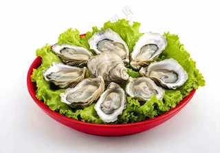 新鲜生蚝宵夜食物海鲜摄影图