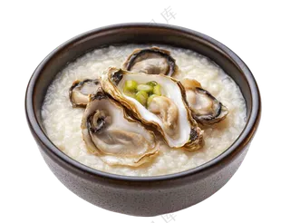 海鲜粥生活扇贝美食摄影图免抠