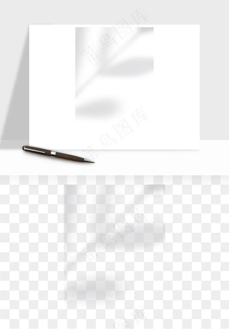 阴影植物窗户投影免抠元素