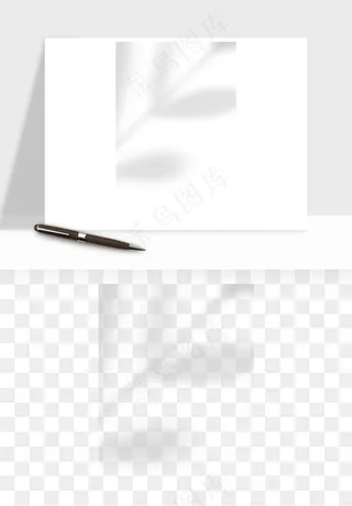 阴影植物窗户投影免抠元素