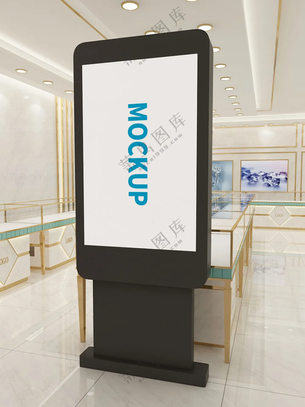 室内广告牌灯箱海报样机-289