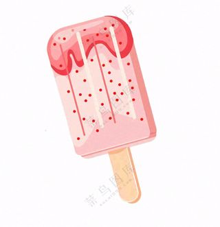夏日冰棍冰淇淋卡通插画免抠