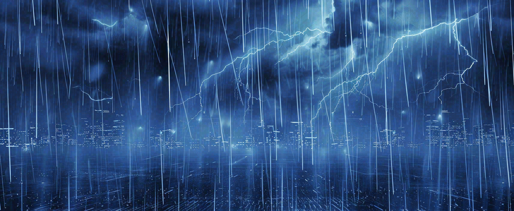暴雨预警暴雪预警通知公告背景