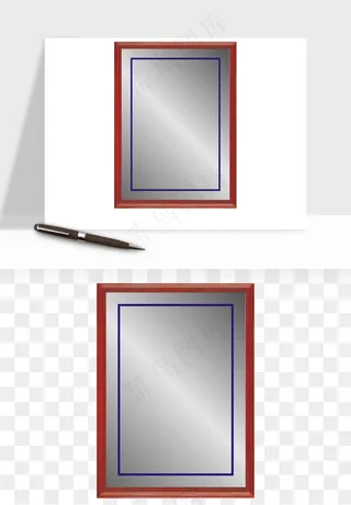 荣誉证书奖状奖框png免抠