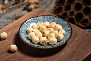 养生莲子食材背景素材