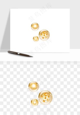 细胞水分子DNA精华成分png免抠