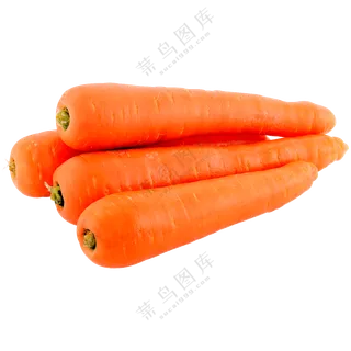 几根鲜甜爽脆的胡萝卜免抠图片素材