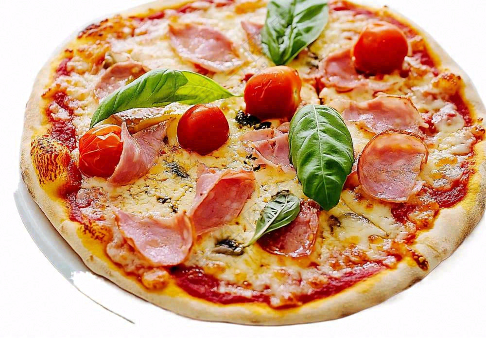 美味的披萨美食摄影图免抠