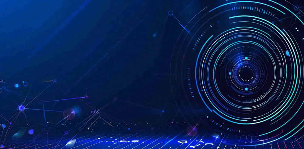 数码科技线光几何背景