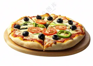 美味的披萨美食摄影图免抠