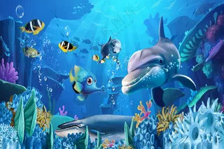 海底世界 卡通海洋动漫海底