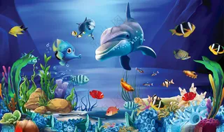 海底世界卡通海底动漫海底
