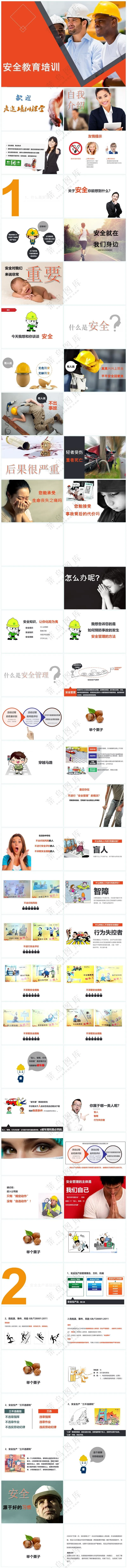红白色职场风员工安全教育培训--整理版