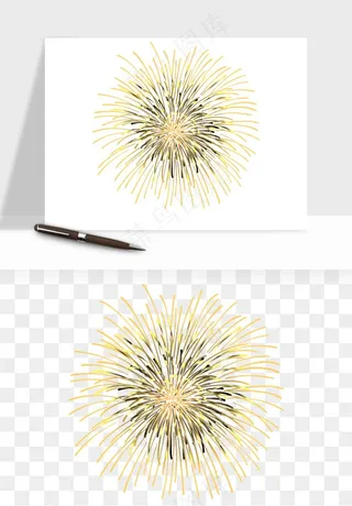 卡通烟花烟火礼花png免抠