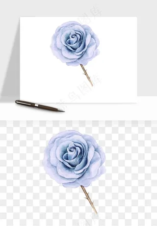 水彩复古植物花卉png免抠