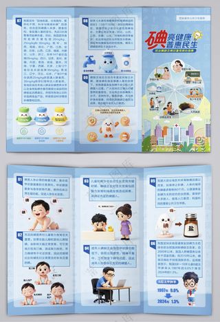 防治碘缺乏病日核心信息三折页
