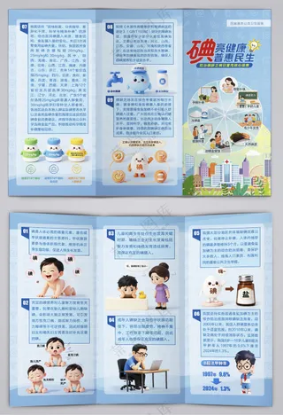 防治碘缺乏病日核心信息三折页