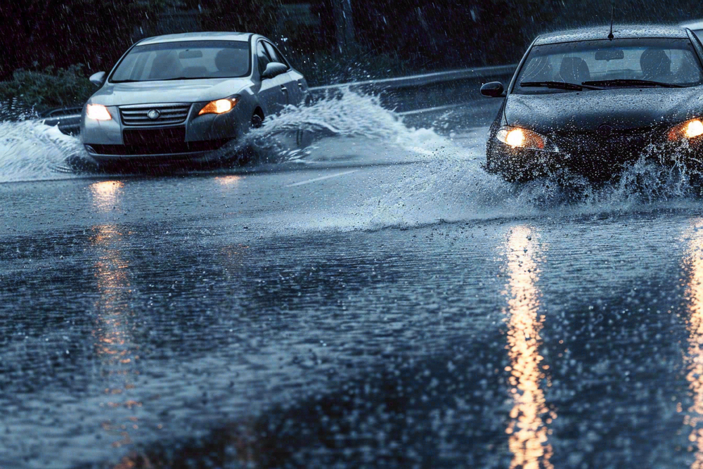 暴雨天气预警摄影图