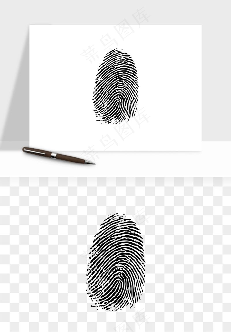指纹手指纹路png免抠