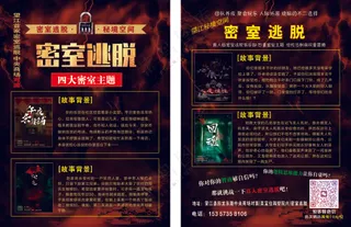 密室逃脱宣传单