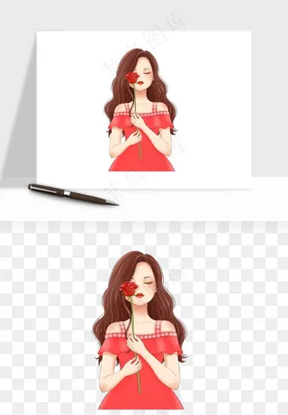 手绘女神女王妇女png免抠