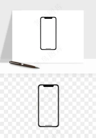 手机样机边框元素png免抠