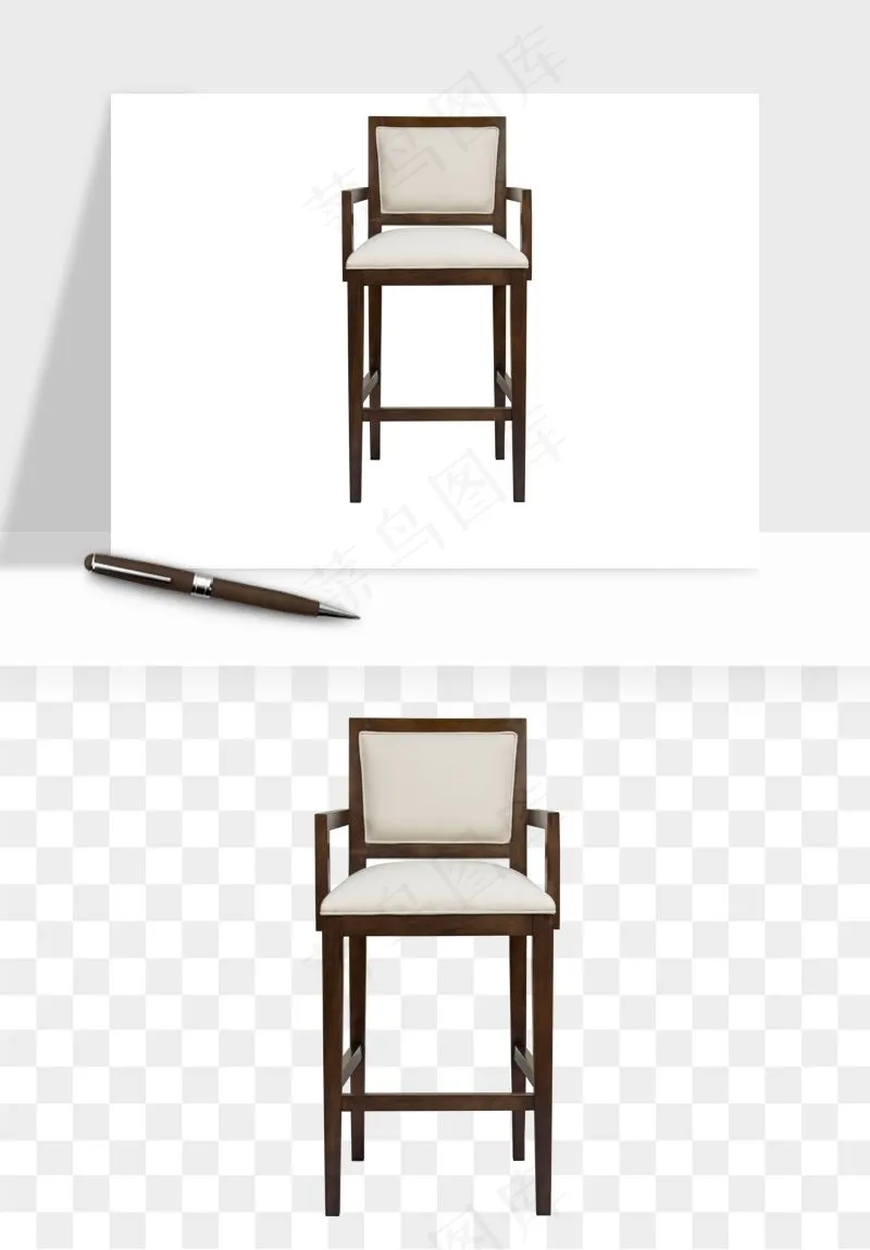 中式木椅子png免抠