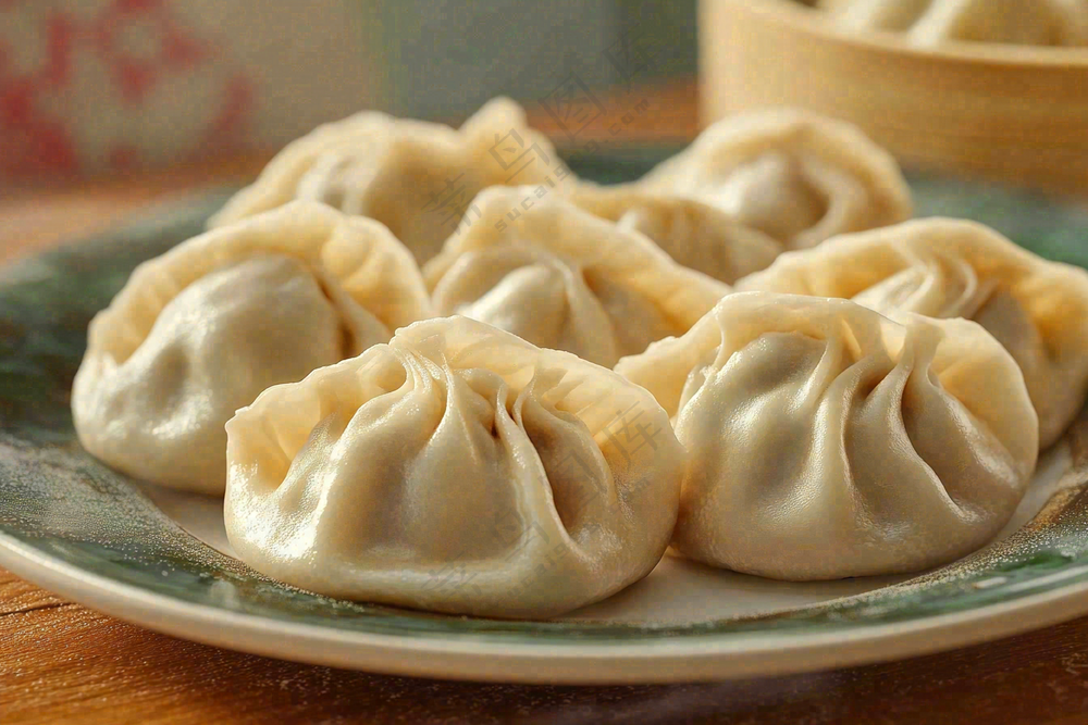 饺子中国传统美食立冬冬至摄影图