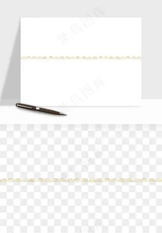 金色植物花环边框png免抠