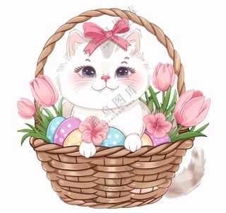 漂亮猫咪萌宠宠物卡通可爱动物免抠