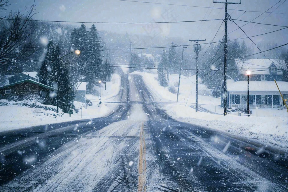 暴雪预警通知公告背景