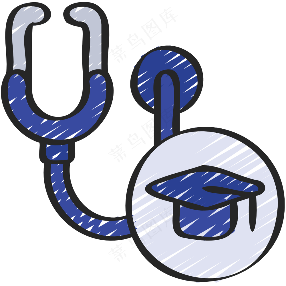 医学生毕业 铅笔手绘图标icon