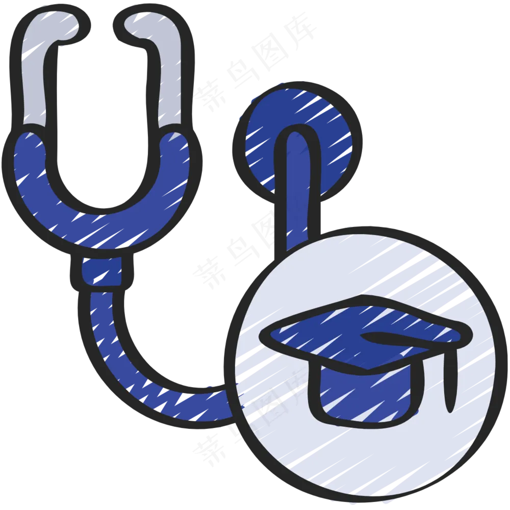 医学生毕业 铅笔手绘图标icon