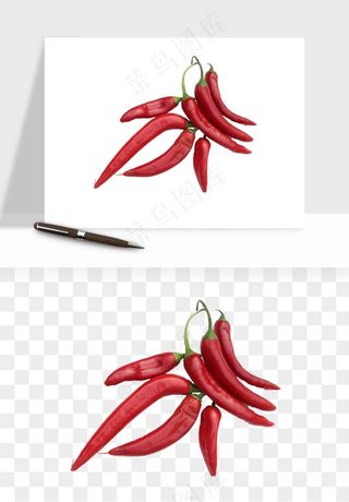 红辣椒尖椒png免抠