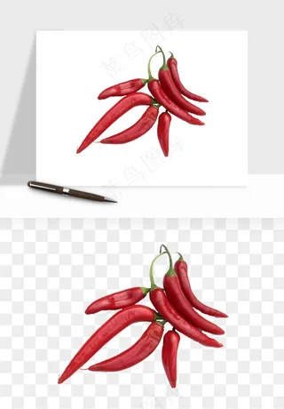 红辣椒尖椒png免抠