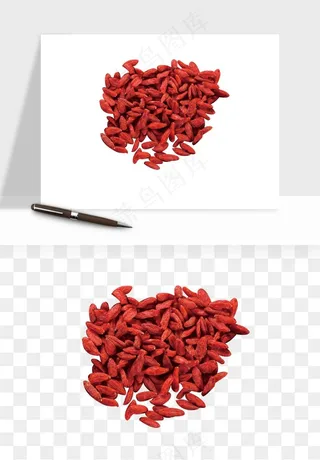 枸杞养生中药png免抠