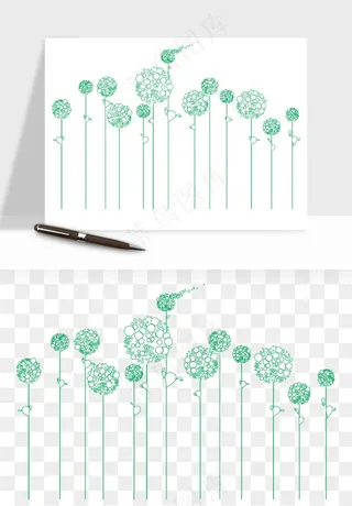 唯美蒲公英种子png免抠