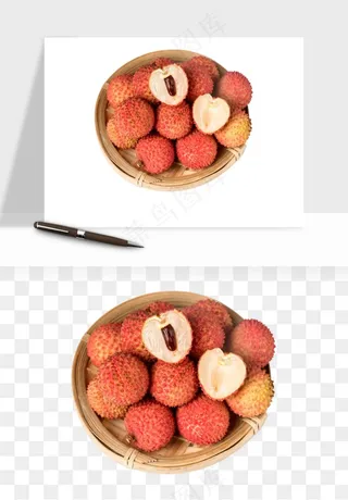 荔枝妃子笑水果png免抠