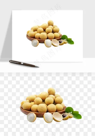 龙眼桂圆水果png免抠