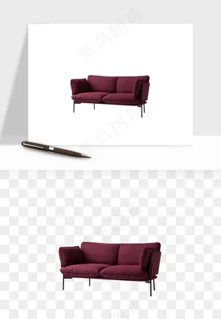 现代沙发家具png免抠