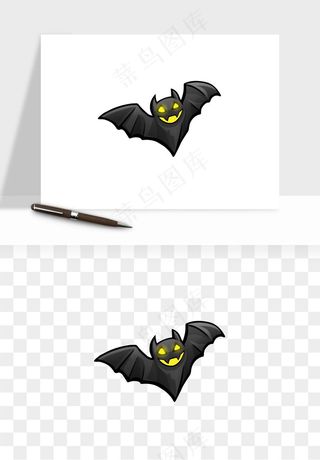 卡通蝙蝠png免抠