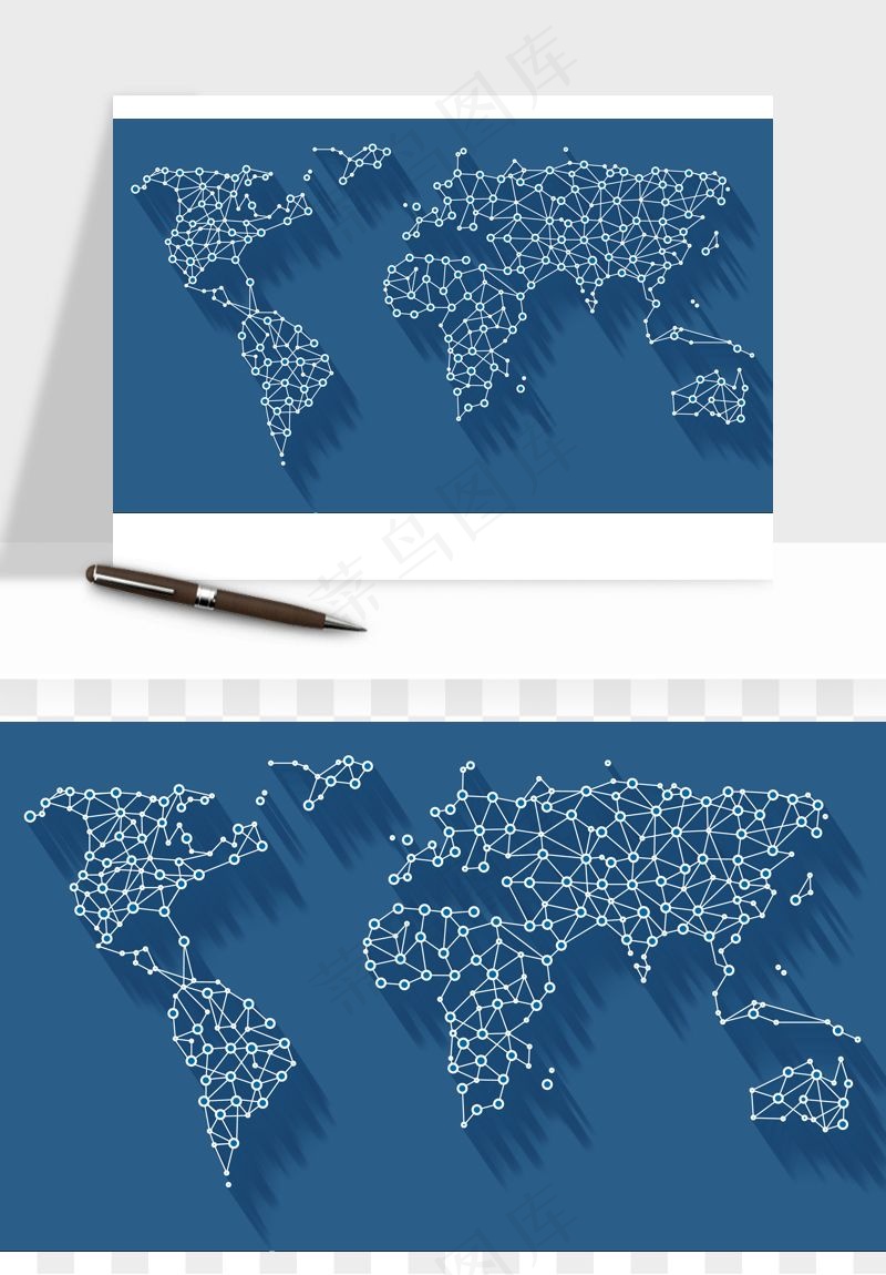 世界地图矢量png免抠