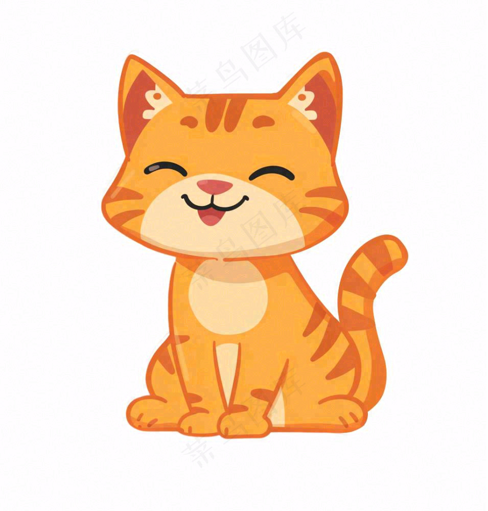 小猫猫咪宠物动物卡通插画免抠