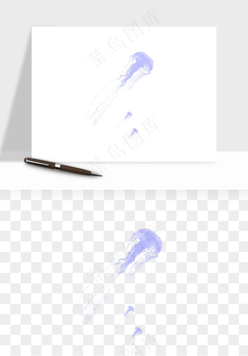 水母章鱼海底生物png免抠图