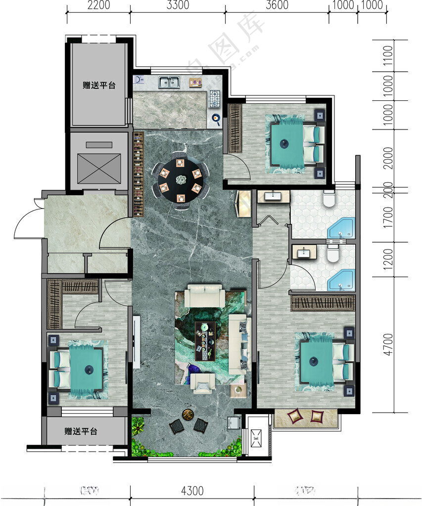户型渲染户型渲染地产广告