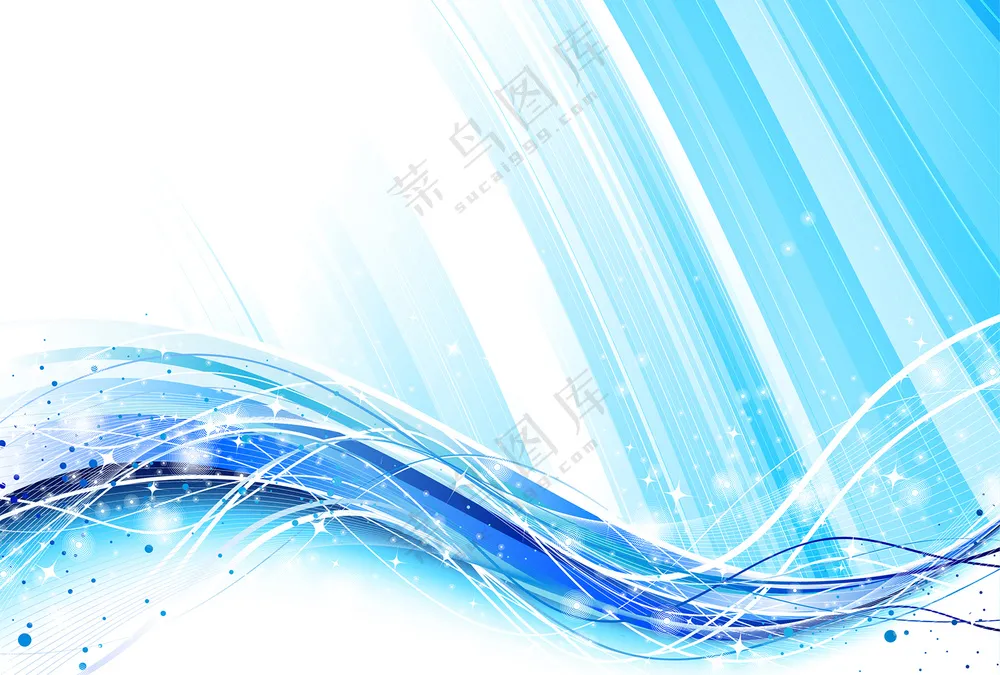 蓝色线条背景素材