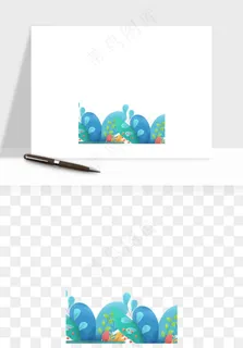 植物花卉边框装饰png免抠